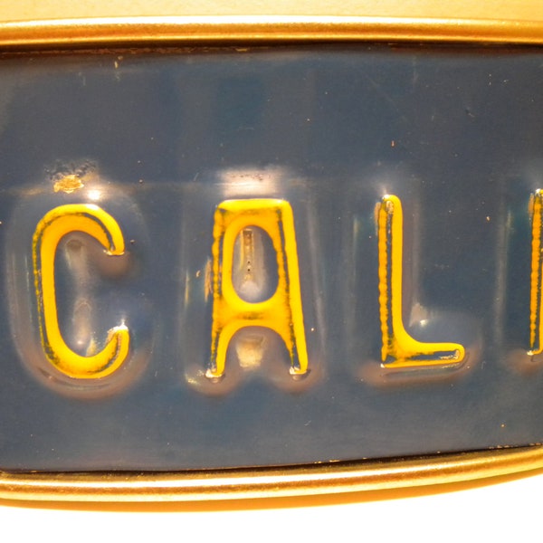 California "Cali" License Plate Belt Buckle