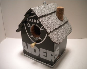 Las Vegas Raiders License Plate Birdhouse