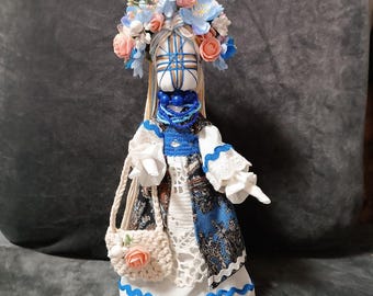 Muñeca textil hecha a mano, Regalos para la abuela, Muñeca artística única, Muñeca guardiana Motanka.