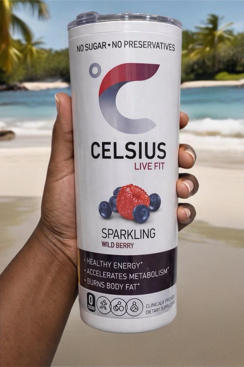 Berry Raspberry Celsius Celsius Wild Berry Inspired Tumbler 20oz | Custom Energy Drink - Etsy