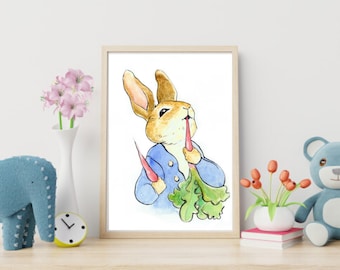 Peter rabbit ~ Beatrix potter - digital print- nursery decor- instant download