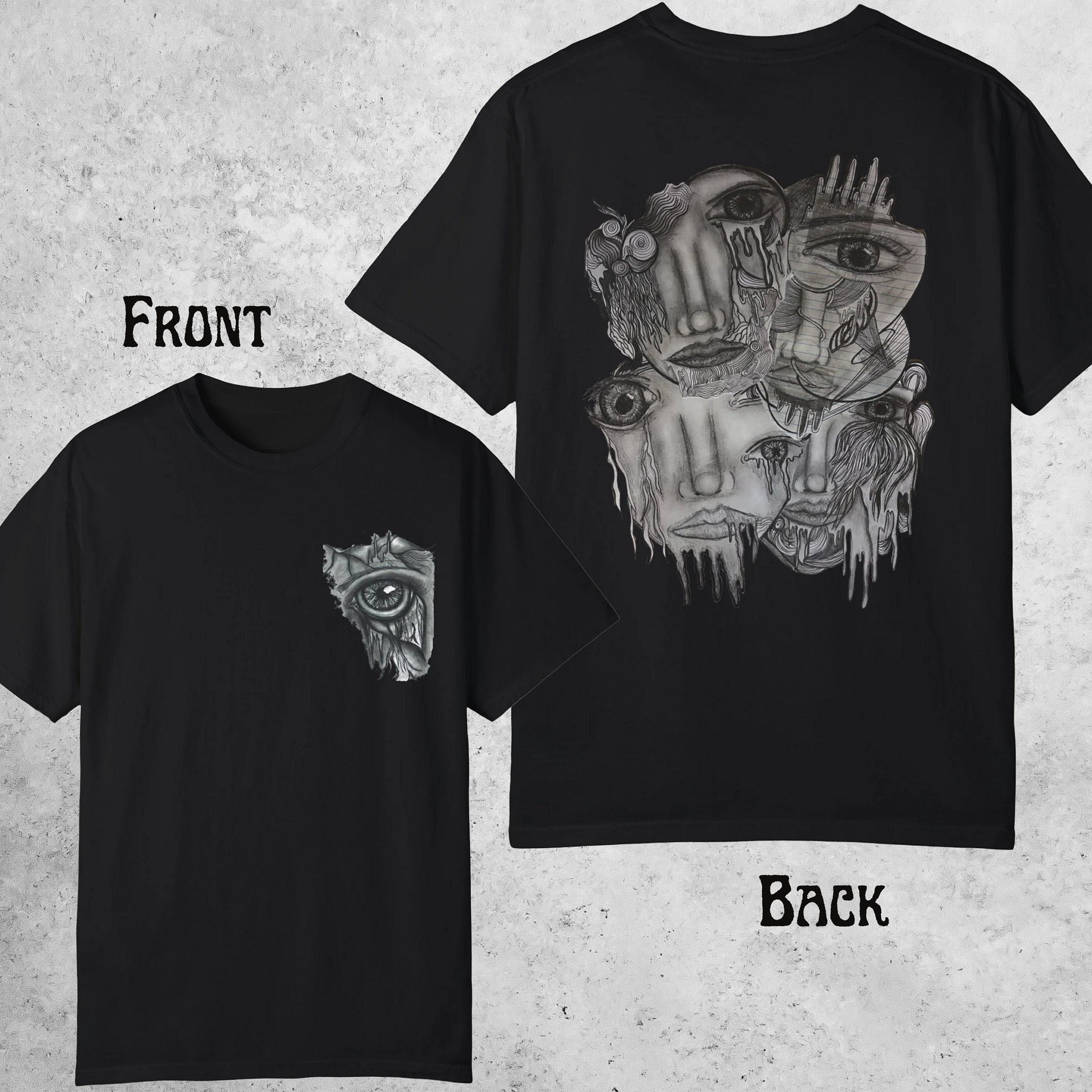 【90~00‘s】dark art tee Dark Art T-shirt, Edgy Alternative Tee, Dreamy Graphic Shirt, Goth