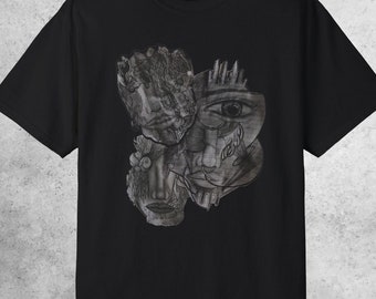 Camiseta gótica de arte oscuro, camiseta alternativa atrevida, Dreamcore Grunge, camisa de calavera Y2k, top retro espeluznante, ropa estética gótica