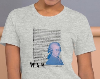 Mozart Unisex T-shirt | Composer Series | Music Teacher Gift | Vintage Classical Music Tee