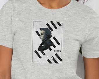 Chopin Unisex T-shirt | Composer Series | Music Teacher Gift | Vintage Classical Music Tee