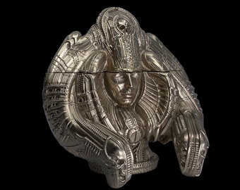 GODDESS RITUAL BRONZE Brazier Biomechanical Sculpture