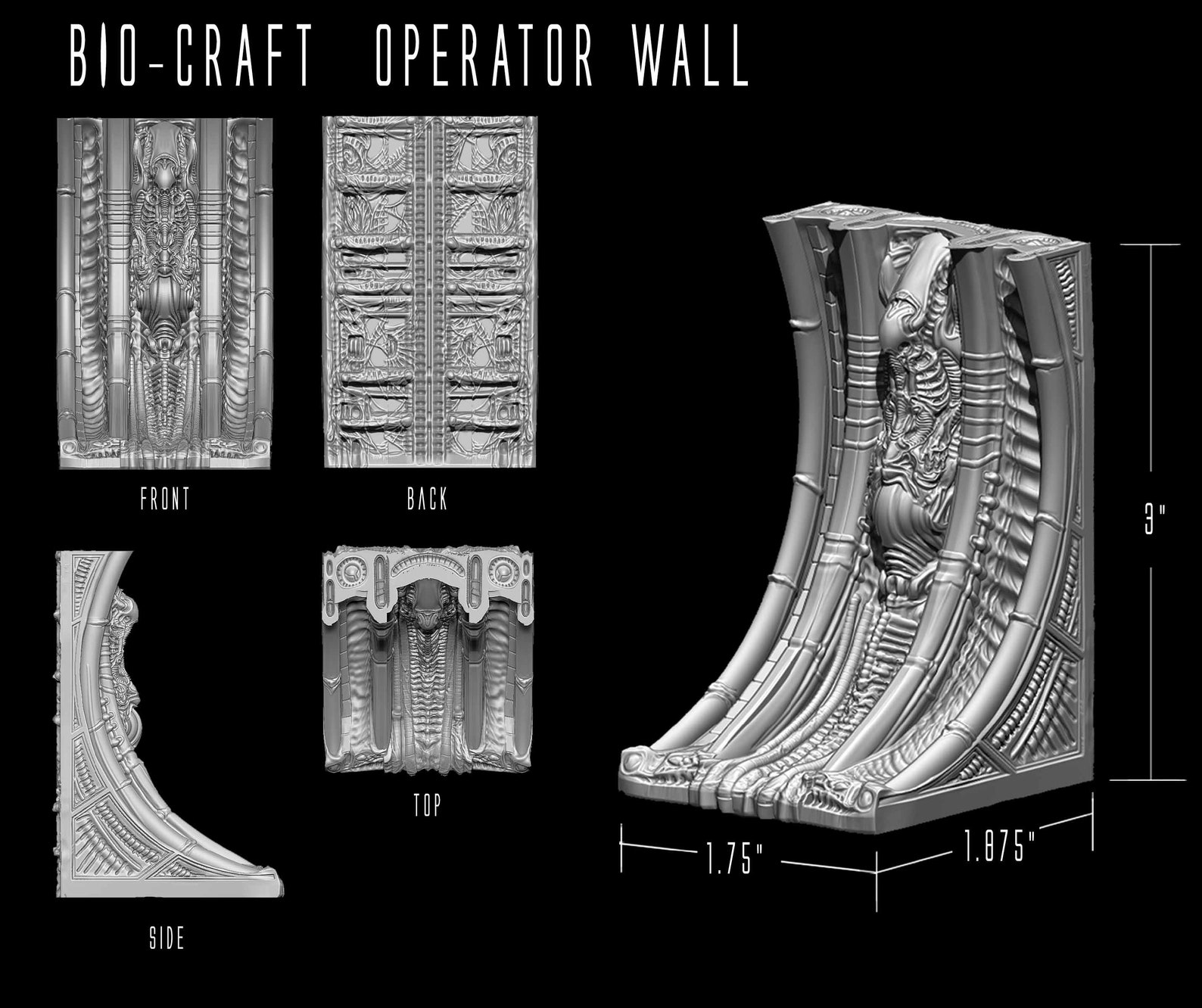 BIOCRAFT Scifi Miniature Terrain 3D STL File Late Pledge Etsy