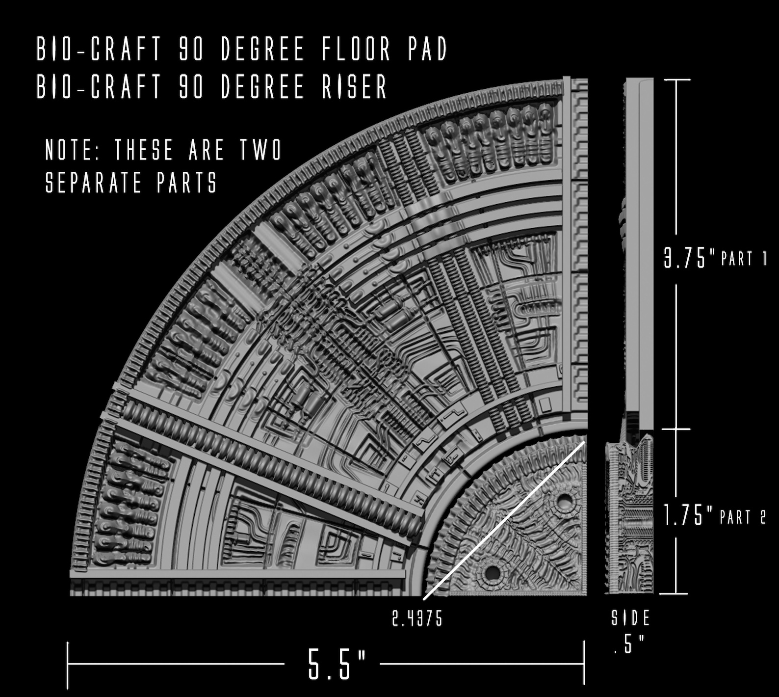 BIOCRAFT Scifi Miniature Terrain 3D STL File Late Pledge Etsy