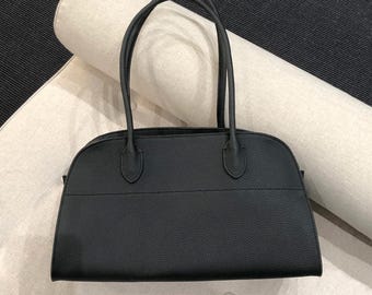 Minimal Shoulder Bag,Genuine Leather Totes,Timeless Design Shoulder Bag