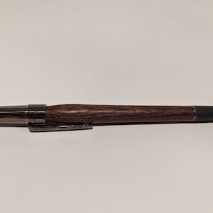 Salvage Mahogany and Gunmetal Ballpoint Pen