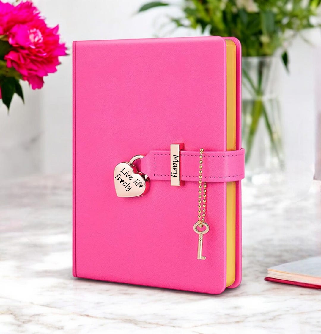 Life Is A Doodle Diary With Lock For Girls - Journal Gift Set With Pencil Case, Bracelet & Pen