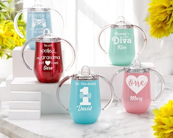 Personalized Baby Cup - Baby Bottle - Engraved Sippy Cup - Insulated Sippy Cup - Baby Cup - Baby Shower Gift - Baby Gift - Custom Baby Cup