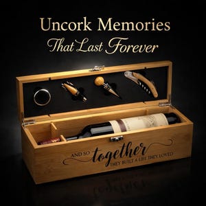 May include: A white ceramic mug with a black handle and the text "But First, Coffee" in a bold, black font. The mug is set against a blurred background, suggesting a cozy setting.