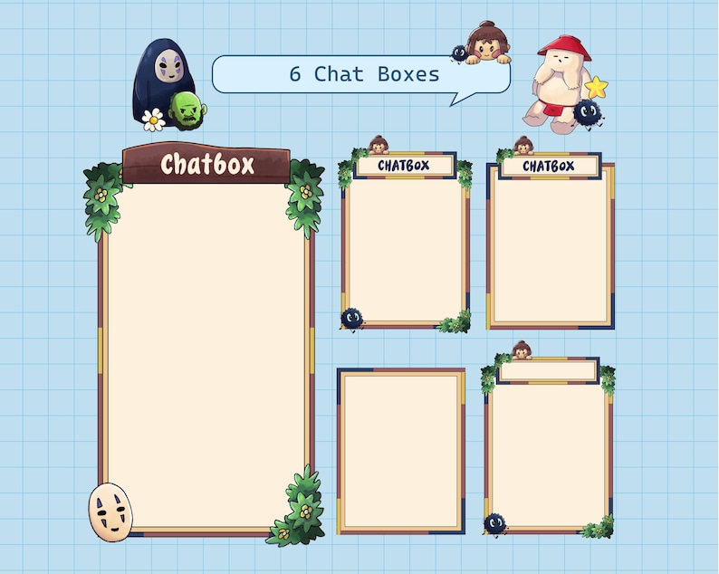 Spirited Away Twitch Overlay Package: Animated Kawaii Stream Assets ...
