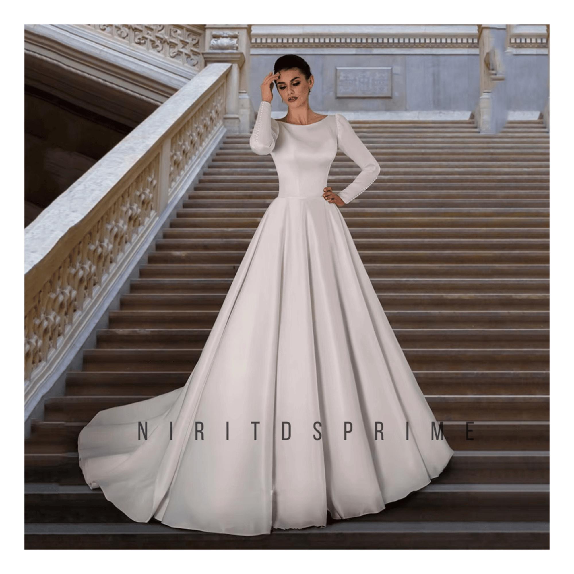 Button Wedding Dress Australia