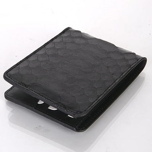 Men Wallet Genuine Python Snake Leather Black Personalized Gift ...