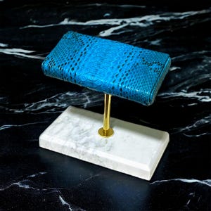 Father’s day  gift, Watch stand, Python Snake Leather Watch Stand, watch box, watch holder, Best gift, marble watch stand, Personalized gift