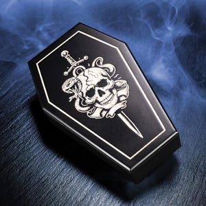 Skull Dice, Skeleton Dice, Dice Set, Board Games, Epoxy Dice, Necromancer, Zombie Dice, DND, D20, D6, Halloween Dice