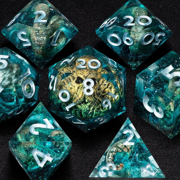 Dice Set, Cthulhu Dice, Final Sale, Call of Cthulhu, DND, Tentacles Dice