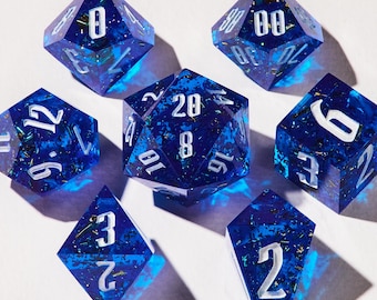 Handmade DnD Dice Set, RPG Dice Collection, Epoxy Resin Dice Set - Elder Kingdom, Necromancer’s Oath, Arcane Spectrum