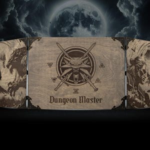 Pantalla de tablero para el director de juego, pantalla personalizada para el director de juego, director de juego, pantalla para el director de juego, Dungeons & Dragons, D&D