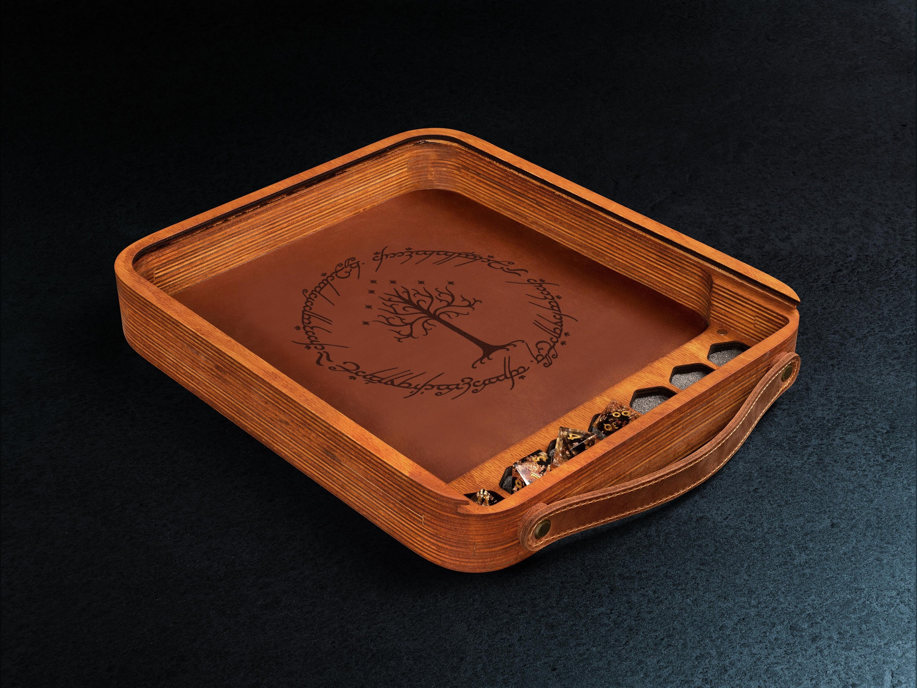 Personalisierte Würfeltablett, Rolling Dice, RPG, Würfel Organizer, Geschenke für DND Spieler