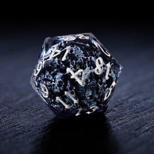 Nekromanten-Skelett-Würfelset, 3D-Schädel-Epoxid-Würfel für Dungeons & Dragons Bild 4