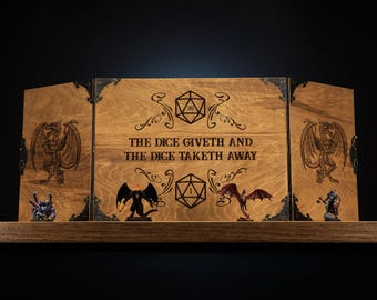 Game Master Board Screen, Personalized DM Screen, Dungeon Master, DM Screen, Dungeons and Dragons, D&D