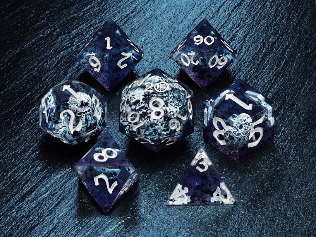 Skull Dice, Skeleton Dice, Dice Set, Board Games, Epoxy Dice ...