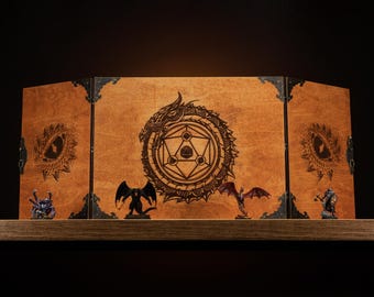 Personalisierter DM-Schirm, Spielleiter, Benutzerdefiniert, Brettschirm, Dungeon-Meter, Dungeons and Dragons, DND, RPG