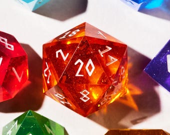 Rainbow DnD Dice Set, Handmade RPG Dice Collection, Epoxy Resin Dice Set - Arcane Spectrum, Elder Kingdom, Necromancer’s Oath