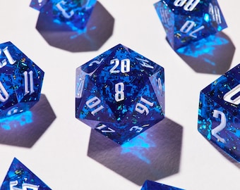 Handmade DnD Dice Set, RPG Dice Collection, Epoxy Resin Dice Set - Elder Kingdom, Necromancer’s Oath, Arcane Spectrum
