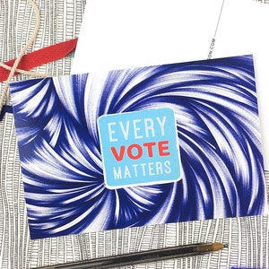 Set of 100 Voter Postcards Postcards to Voters Free Shipping Every Vote Matters Election Postcards Political Resistance image 3