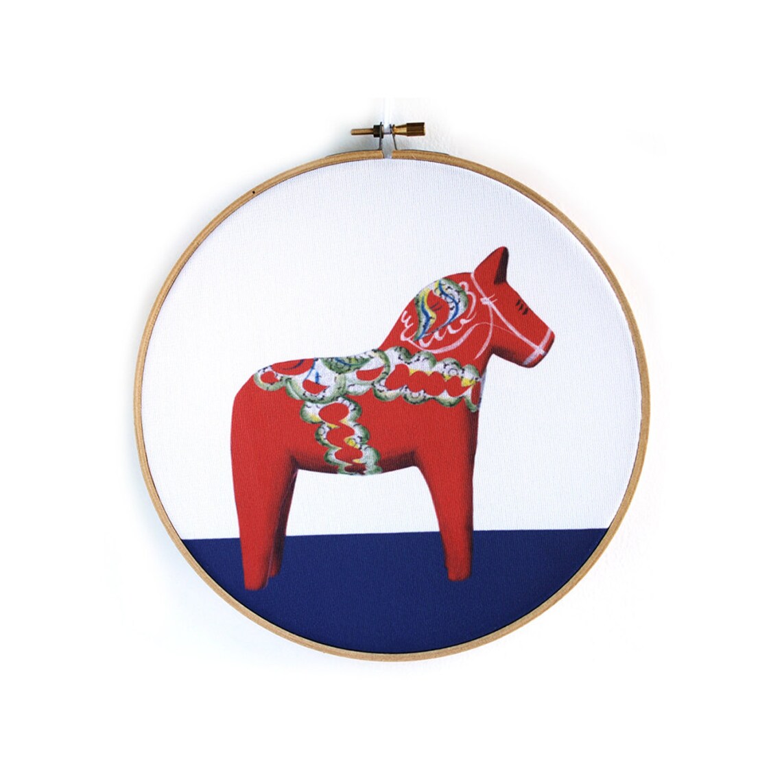 Swedish Dala Horse Wall Hanging Dala Art Wall Art Scandinavian Art Dala
