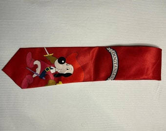 Cravate de dessin animé et de champignon magique | 'Les frères Mario.' Cravate marine à thème