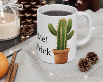 Immagine cartone animato Tazza Cactus, Involucro tazza, Tazza da caffè Cactus da 11 once, Ispirato alla natura, Regalo unico, Regali di Natale, migliore idea regalo