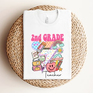 Second Grade Teacher T-shirt, 2nd Grade Teacher Shirt, Second Grade Teacher, 2nd Grade Teacher Shirt, Back to School Shirt, Custom Grade Tee