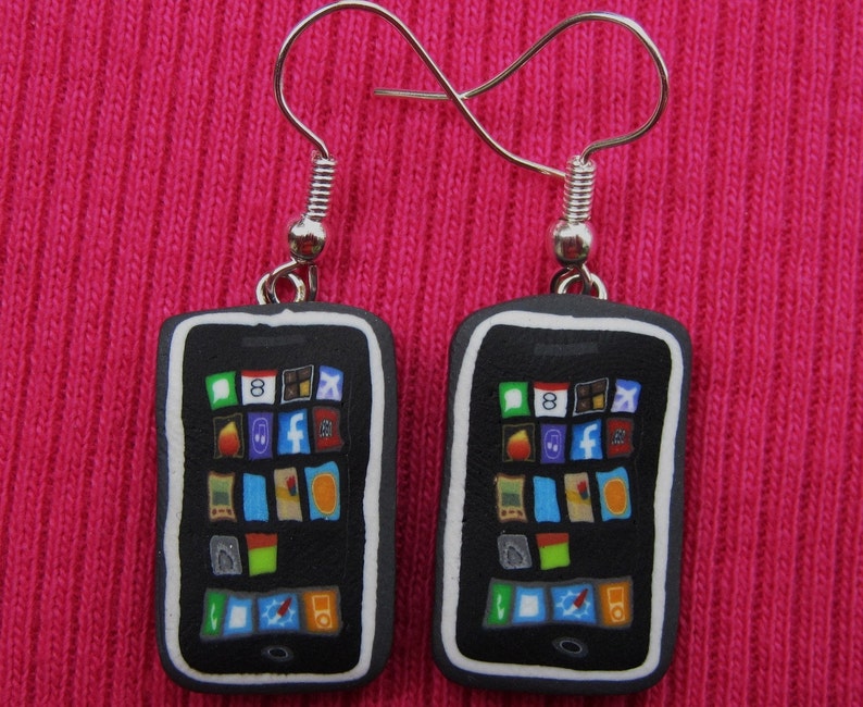 iPhone dangly earrings image 2
