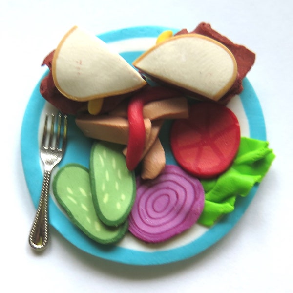 Montreal smoked meat sandwich brooch