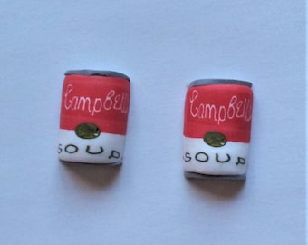 Soup Can earrings