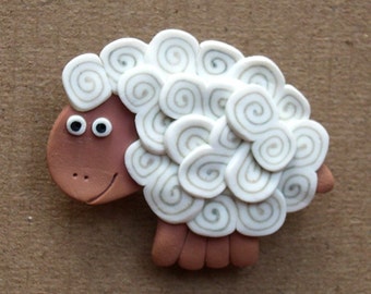 White Sheep pin