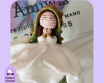 Reversible Pink Virgin of Guadalupe PDF Pattern