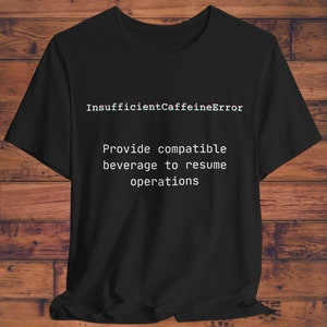 Zu wenig Koffein Fehler T-Shirt - Unisex Jersey Kurzarm T-Shirt