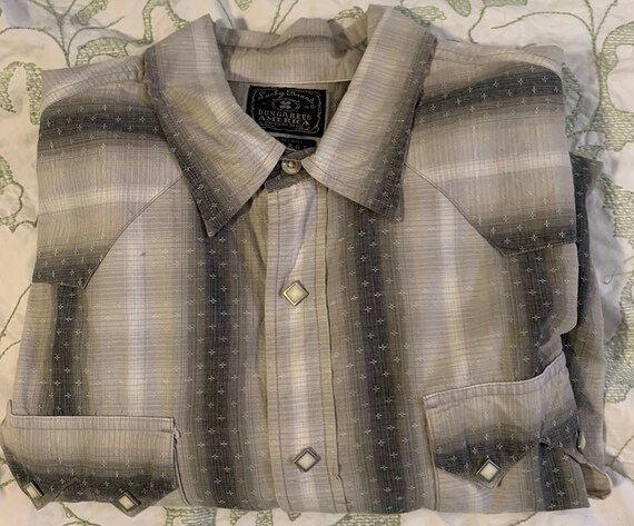 For Him Vintage Cowboy Shirt XL Lucy Brand Long S… - image 2