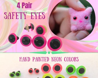 Craft Knit amigurimi 1st class safety eyes 3-9 pairs BLUE 8 mm teddy bears