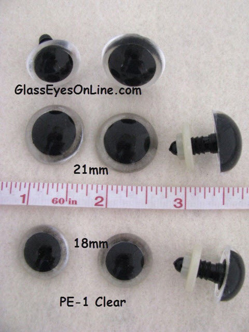 6 PAIR Clear Safety Eyes Paint Backs for Unique Colors or Etsy
