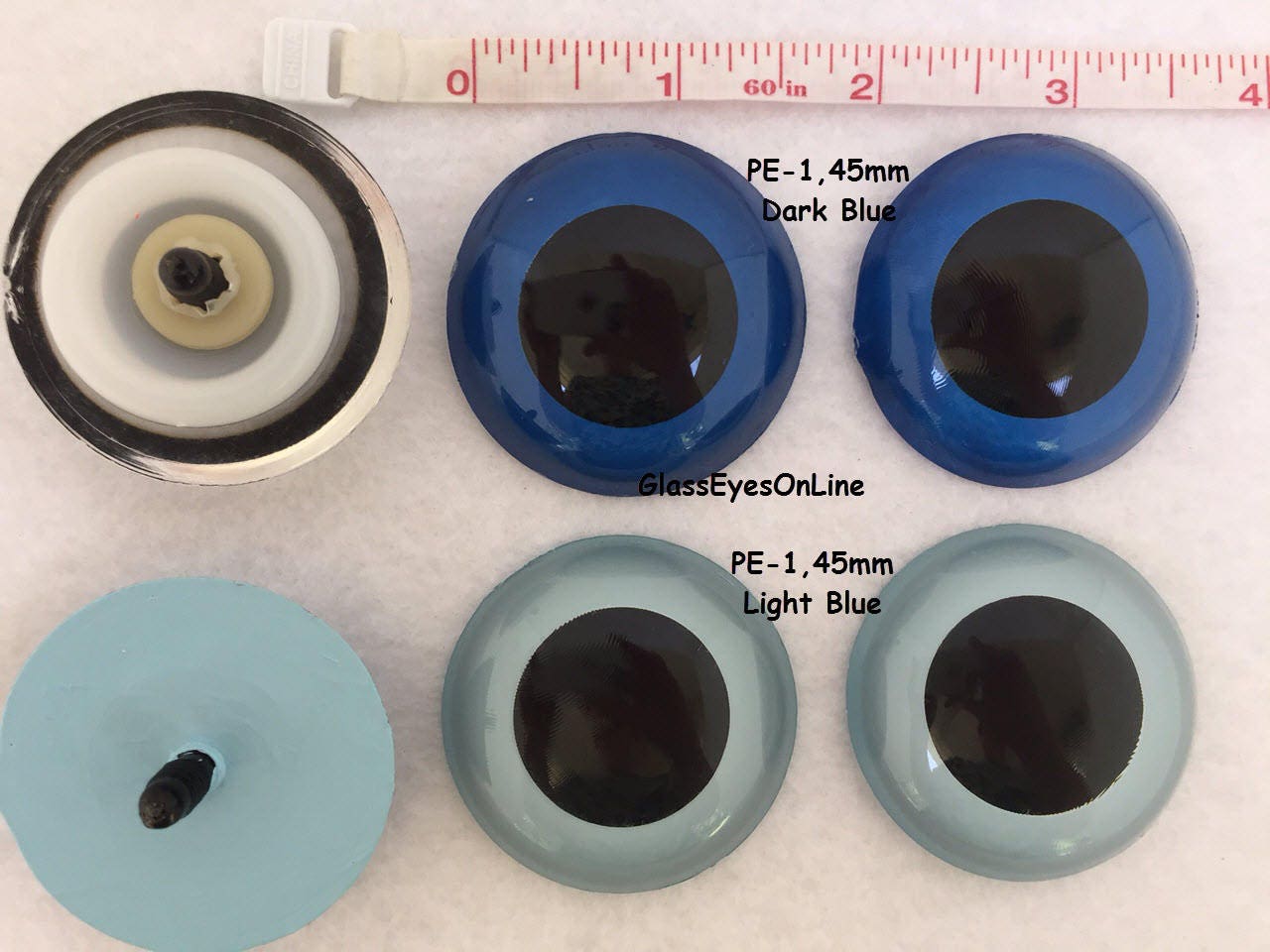1 PAIR 40mm or 45mm Plastic Safety Eyes With Washers for Large Craft  Progjects, Puppets, Teddy Bears, Dolls, Monster, Sewing, Crochet PE-1 
