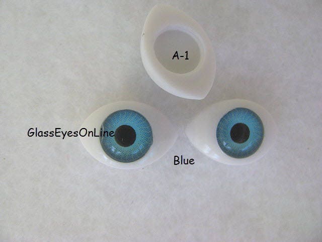 7 PAIR Plastic Oval Doll EYES 5mm IRIS Overall Size 7mm by 9mm for Doll,  Puppet, Troll, Fairy, Fantasy Art, Crafts, Jewelry Design A-1 