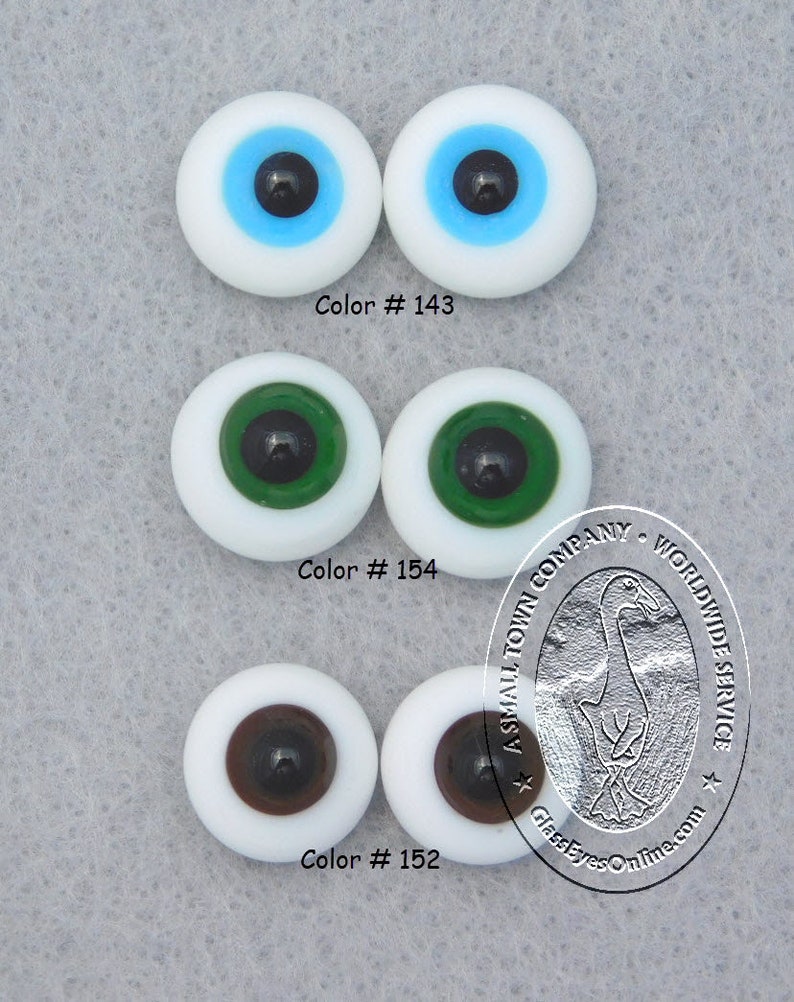 Glass Doll Eyes Paperweight 6mm to 18mm 1 Pair Sculpture Etsy