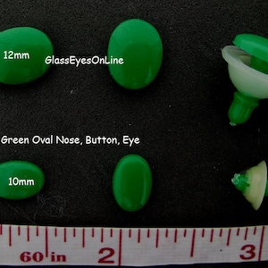 36 Oval Safety Nose, Button, Eyes Size 10mm or 12mm for Dolls, Teddy Bears, Cartoon Characters, Amigurumi, Sew, Crochet ON-1 image 3